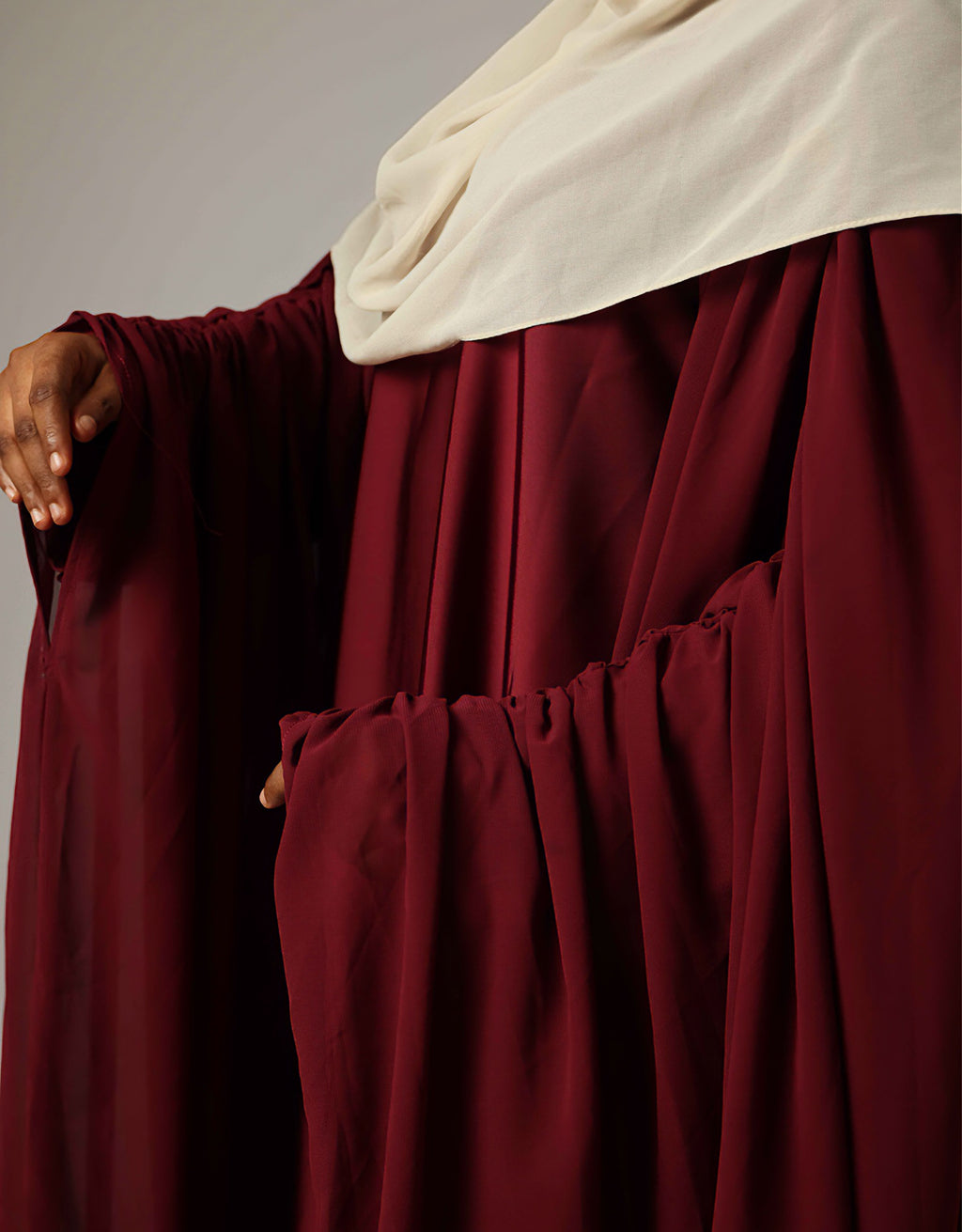 LAYALI ABAYA - BURGUNDY