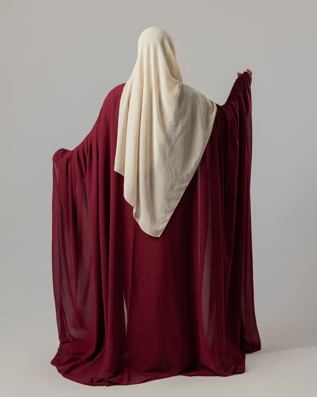 LAYALI ABAYA - BURGUNDY