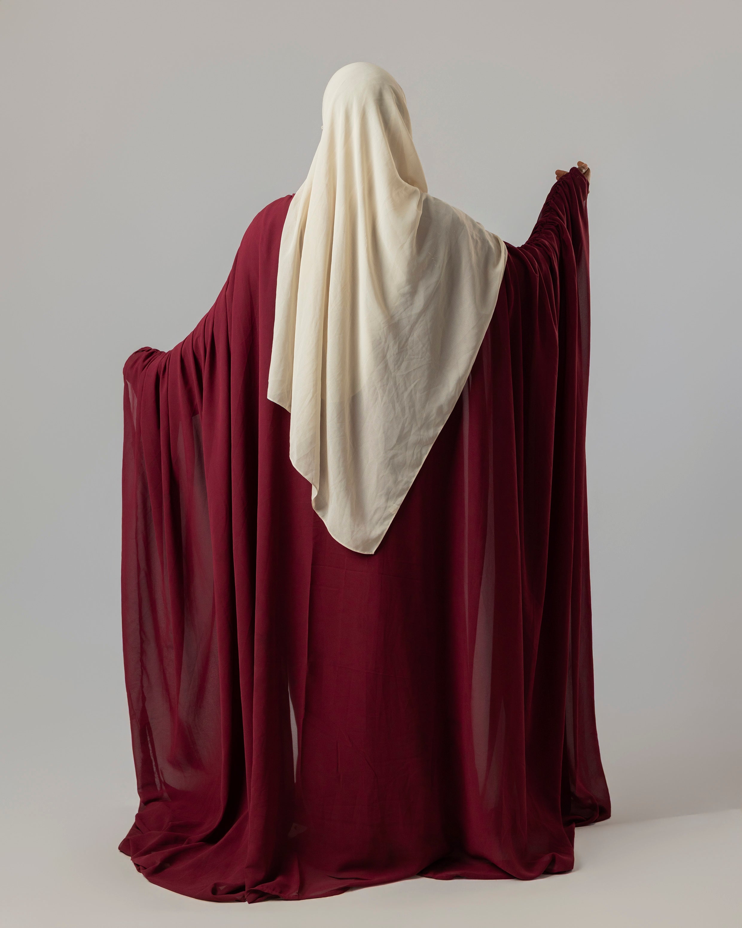 LAYALI ABAYA - BURGUNDY