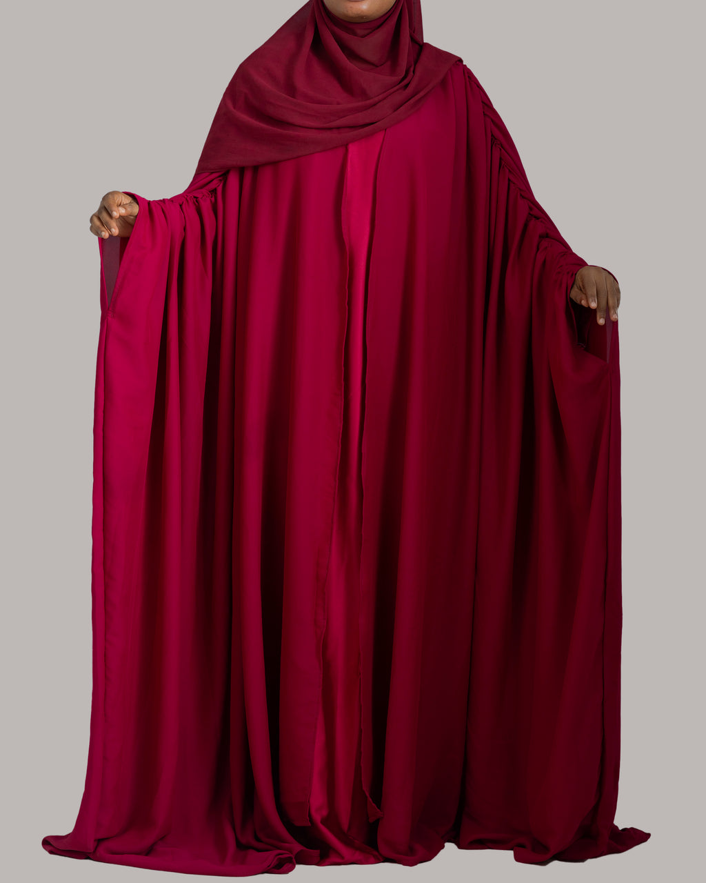 LAYALI ABAYA - WINE RED