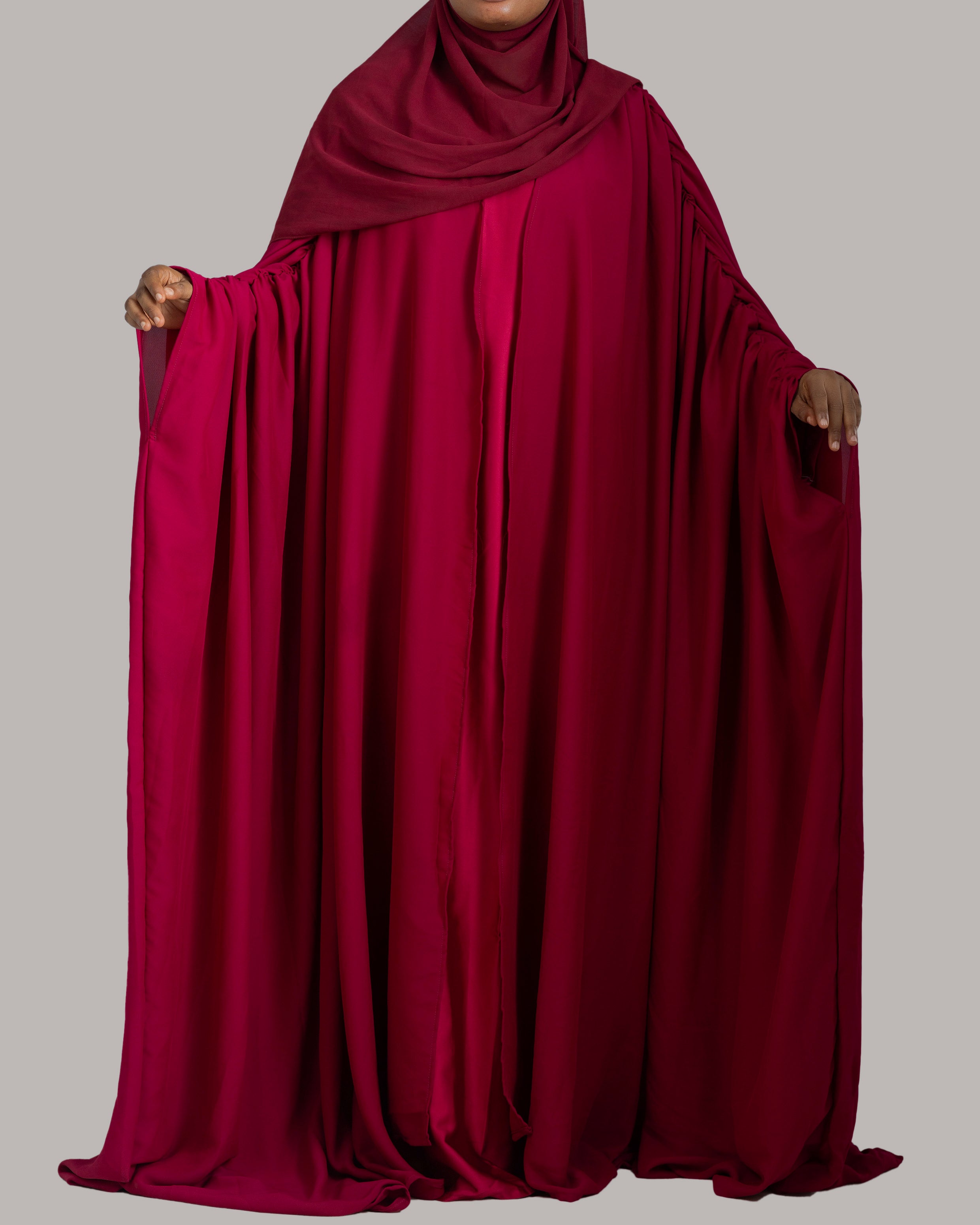 LAYALI ABAYA - WINE RED