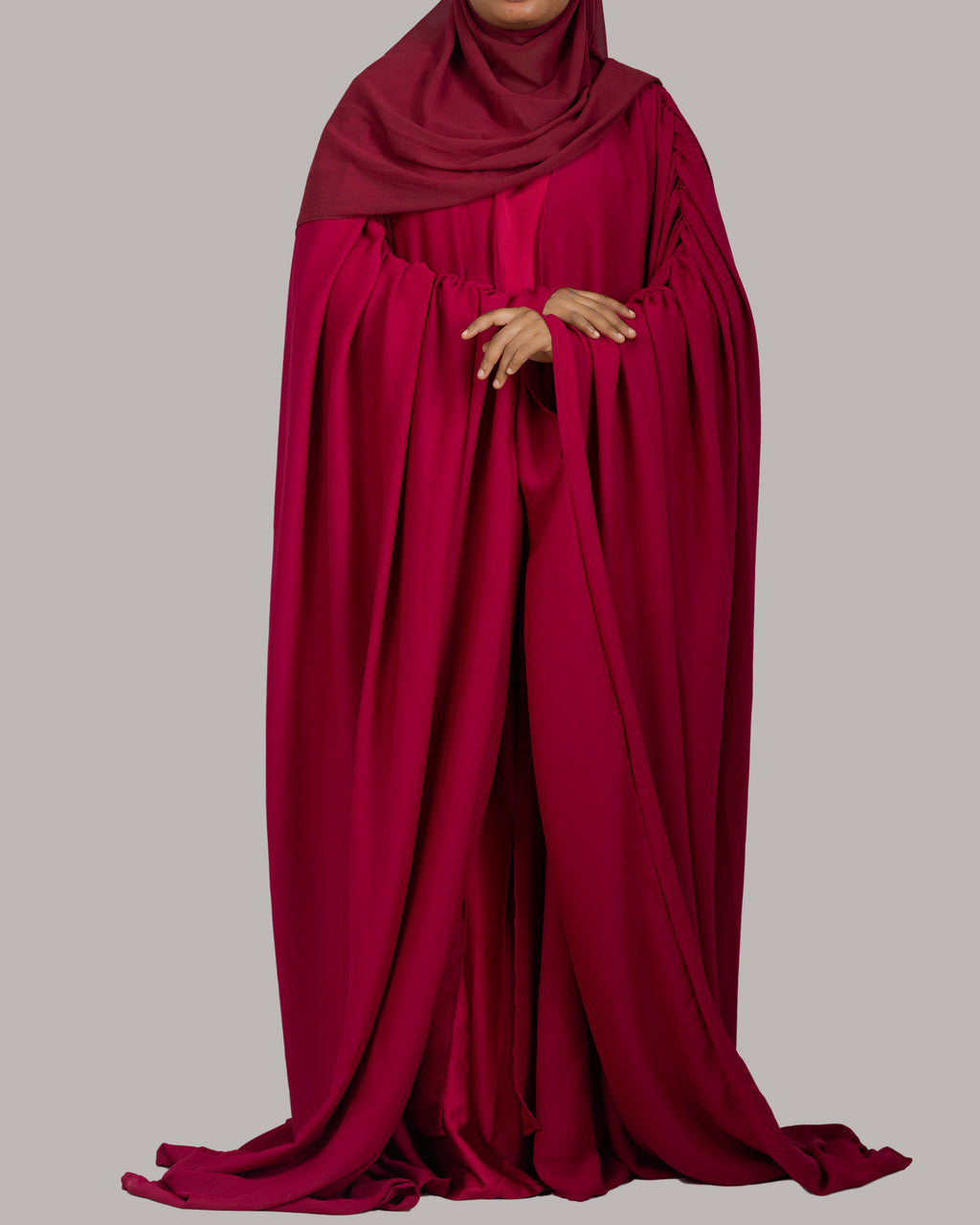 LAYALI ABAYA - WINE RED
